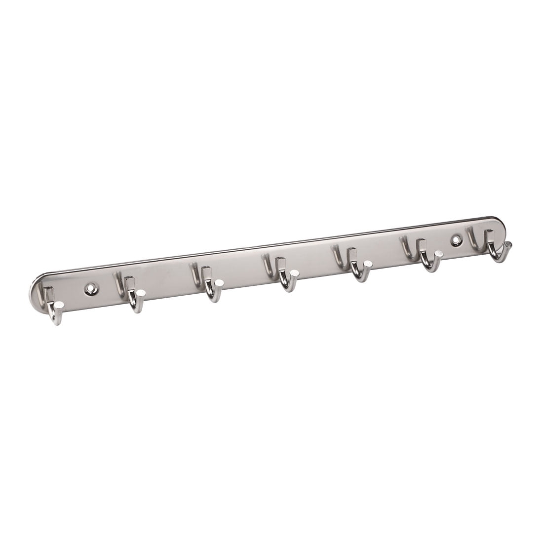 Unique Bargains Stainless Steel Wall Mount Hook Hanger Coat Hat Holder Silver Tone