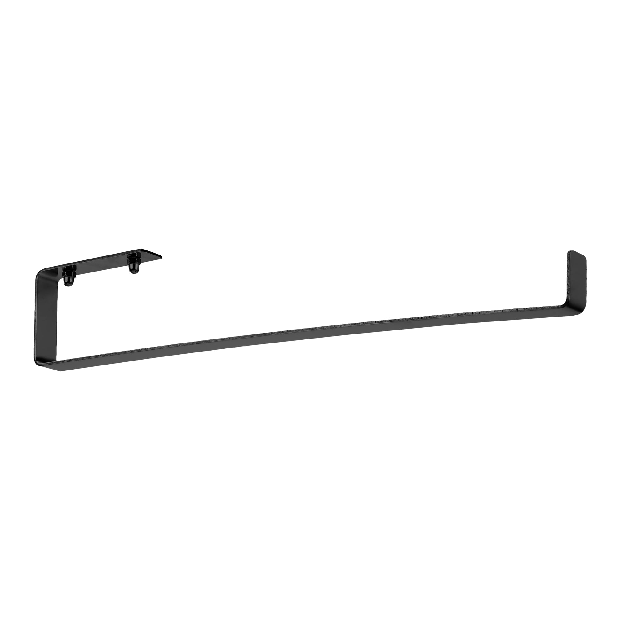 Unique Bargains Stainless Steel Wall Mount Paper Towel Holder Black 4.3x0.8inch