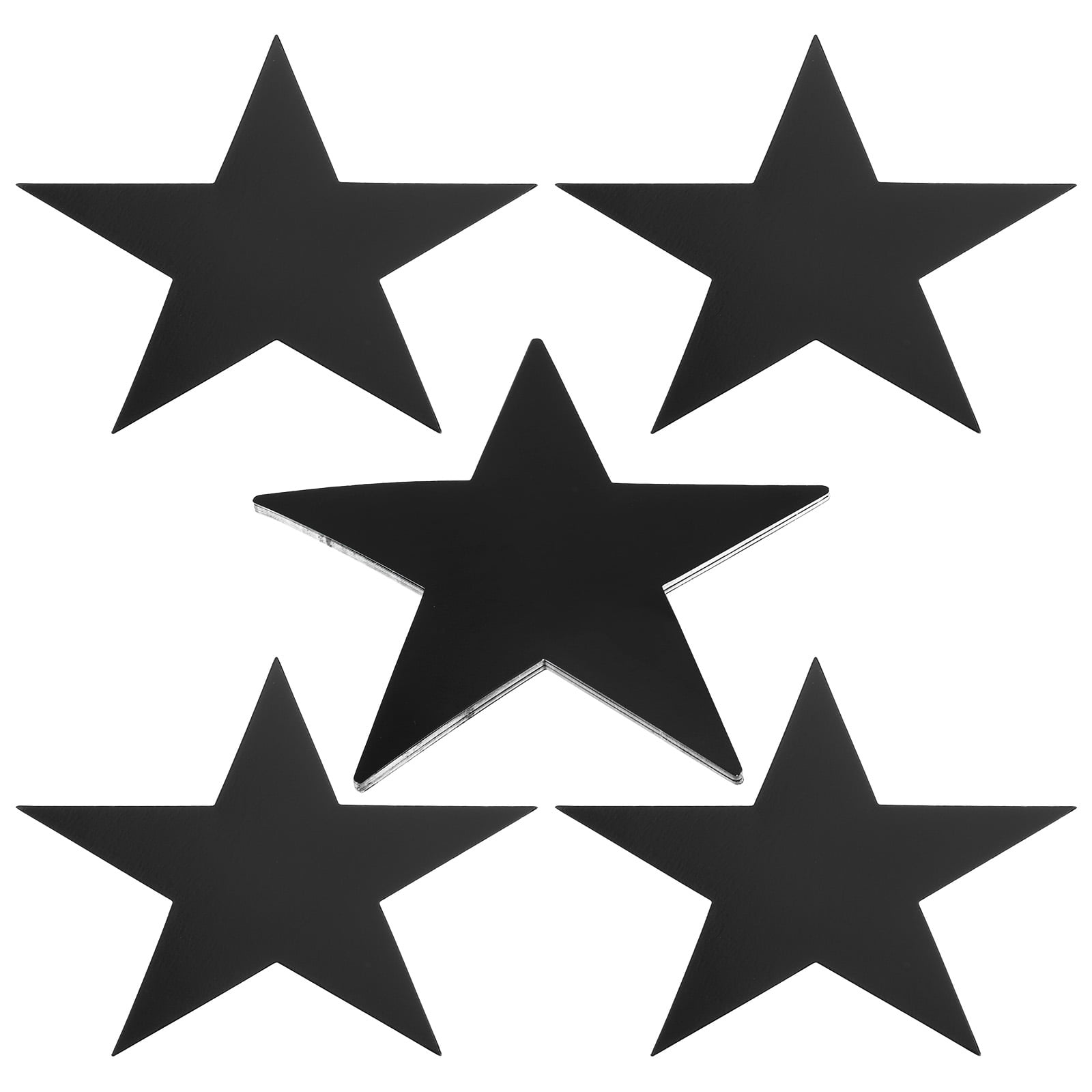 Unique Bargains Star Cutouts Double Printed Paper Stars for Classroom Decoration Black