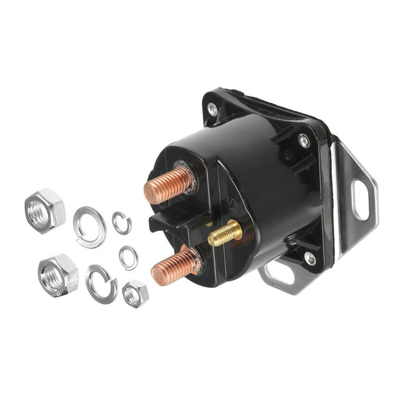 Unique Bargains Starter Solenoid Switch Relay Intermittent Duty 12 Volt DC Contactor 4 Terminal for Ford F-150 1985-2003 Black