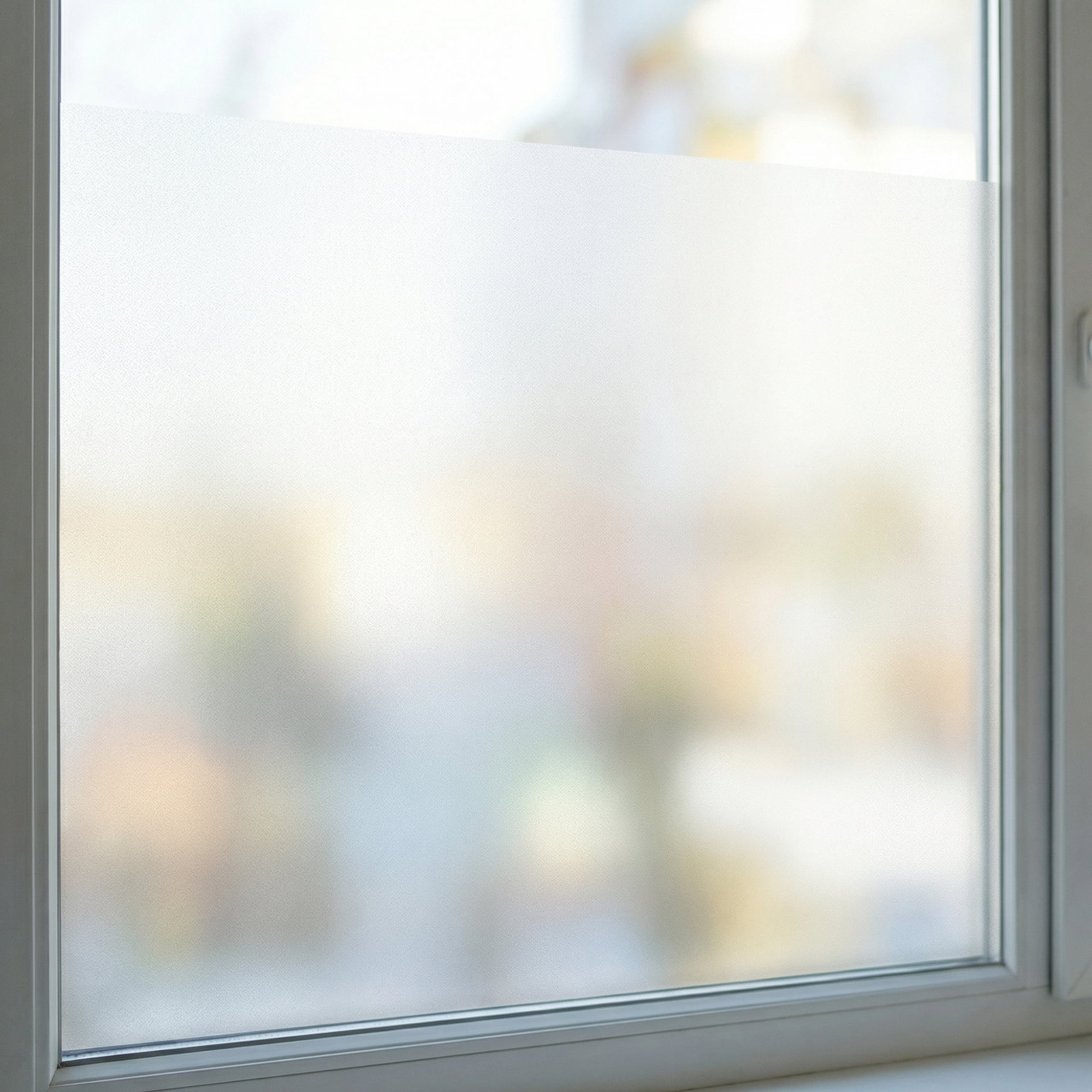 Unique Bargains Static Cling Frosted Window Privacy Film Matte Silver 39.4" x 23.6"