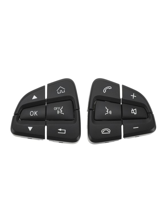 Steering Wheel Buttons for Mercedes-Benz C250 C300 C350 C-Class (W205) 2016-2018 for Mercedes-Benz GLC Class Steering Wheel Button Cover Replaces No.A0999050200/A0999050300