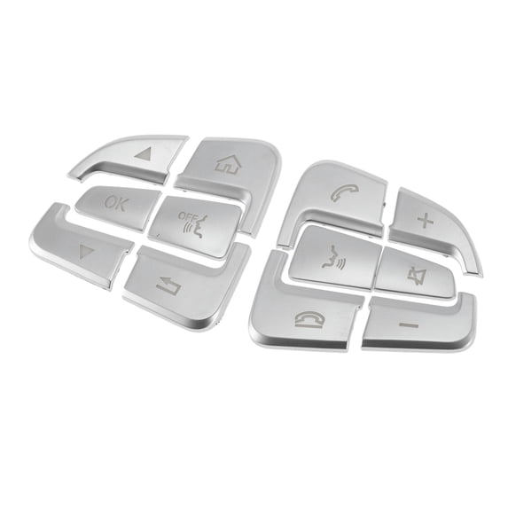 Unique Bargains Steering Wheel Buttons Replacement for Mercedes-Benz GLC 2015-2019 Steering Wheel Control Button Cover No.A0999050200 Left And Right Side