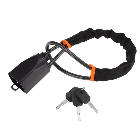Unique Bargains Steering Wheel Lock with Seat Belt Lock Function - Universal Anti Theft Car Device for Most Vehicles 44 cm Length High Security with Black (1 Set)