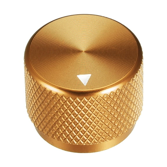 Unique Bargains Stereo Knob, 20*6*15.5 mm Aluminium Alloy, Volume Control Knobs, Golden 1pcs