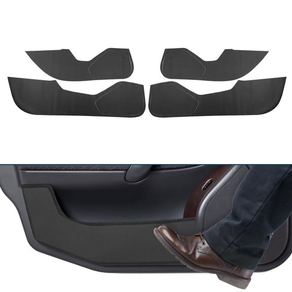 Unique Bargains Sticker Car Door Anti Kick Pad Sticker for Honda Civic Type R FL5 / Door Side Edge Guard Protector Interior Accessories Carbon Fiber Black 4 pcs