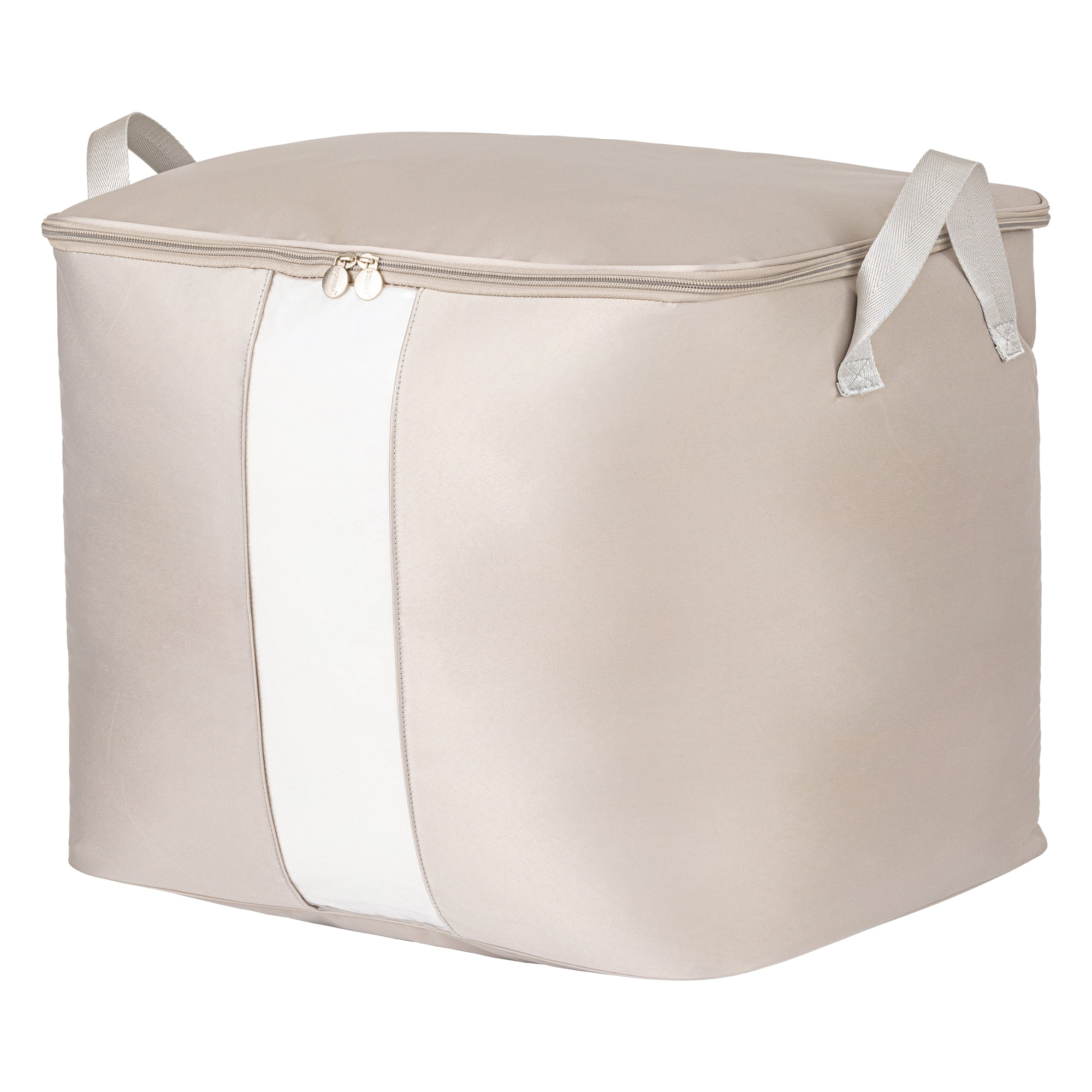 Unique Bargains Storage Bag for Closet Organizers with Handles Grey 15"x11.8"x11.8"