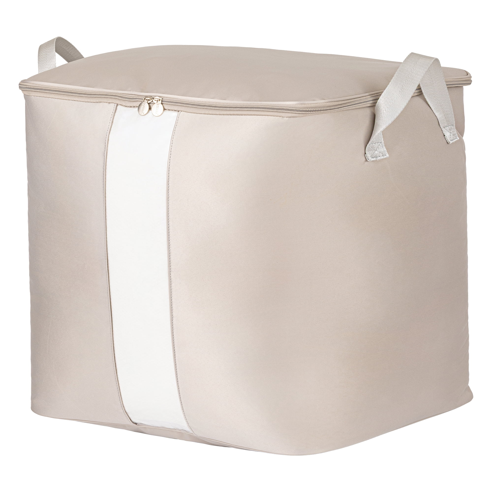 Unique Bargains Storage Bag for Closet Organizers with Handles Grey 19.7"x18.1"x18.1"