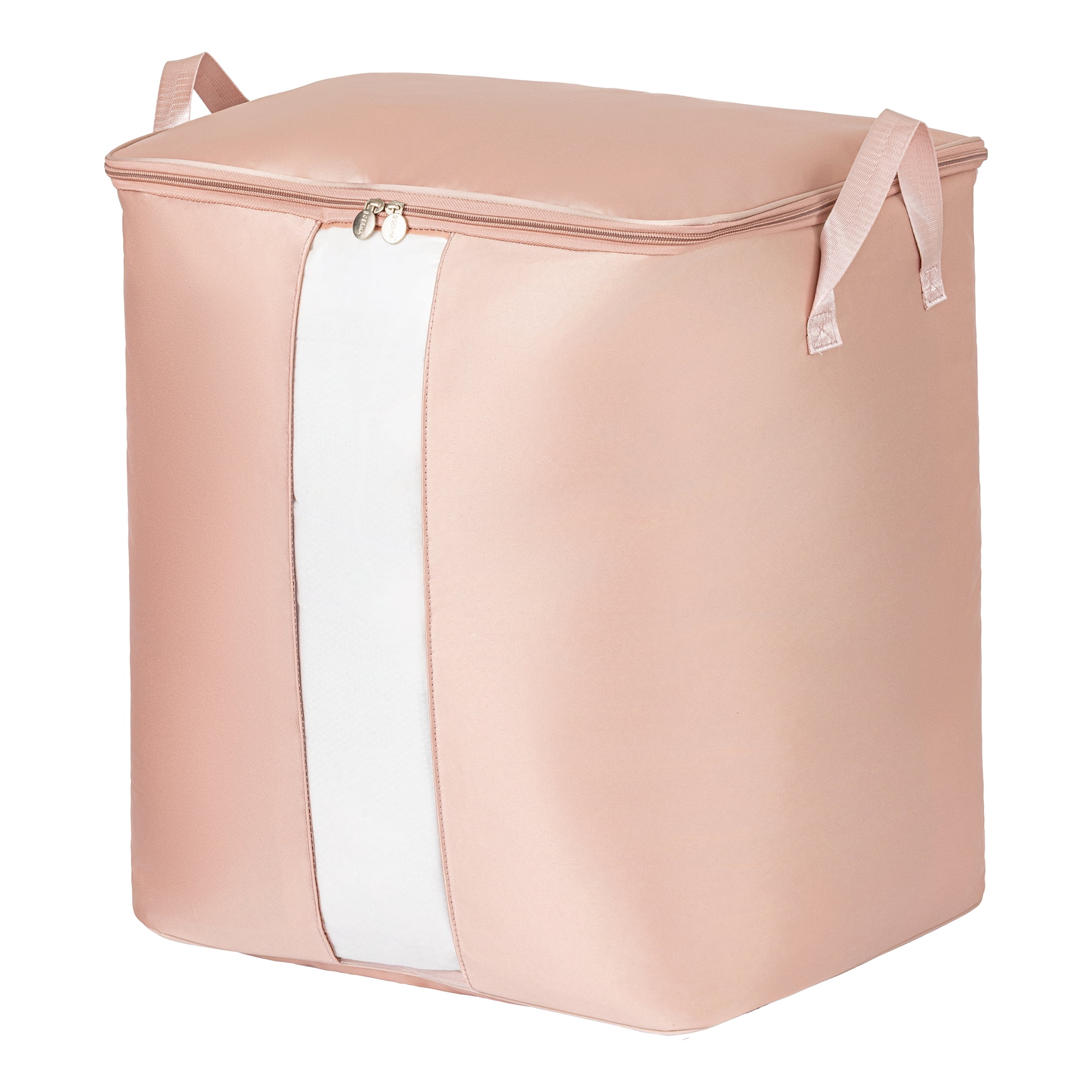 Unique Bargains Storage Bag for Closet Organizers with Handles Pink 19.7"x13.8"x19.7"