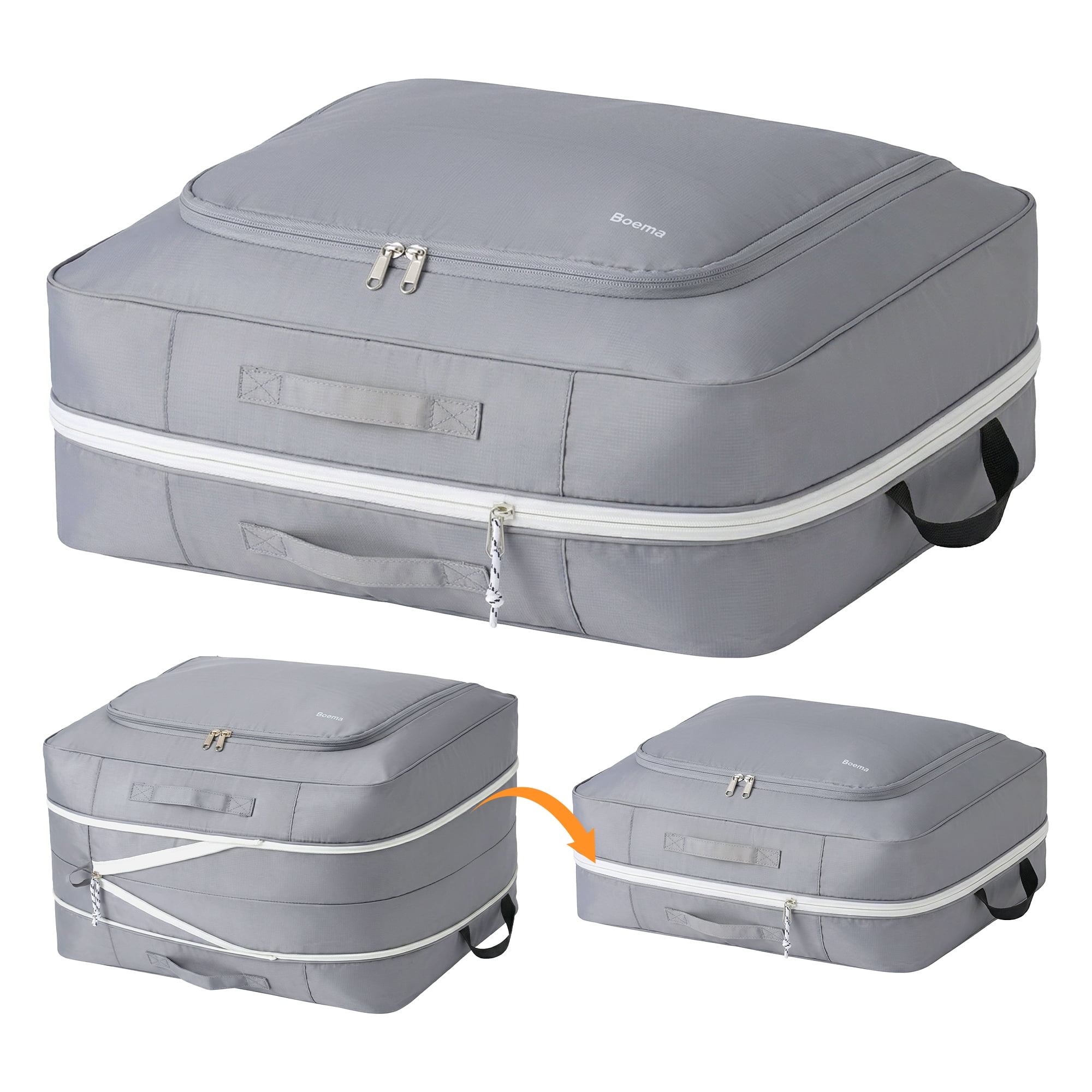 Unique Bargains Storage Bag for Organizing Bedroom and Closet Grey 19.7"x15.7"x11.8"