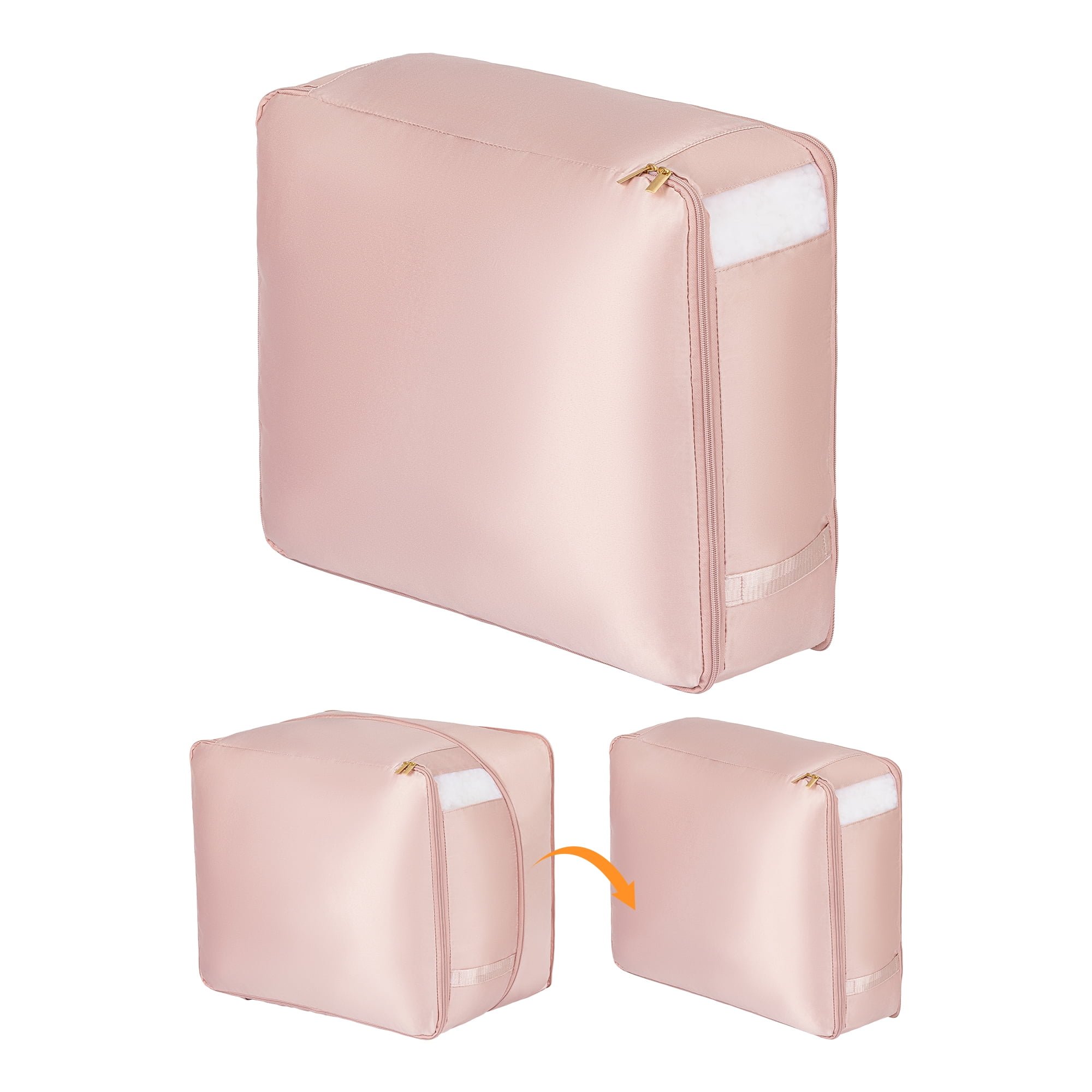 Unique Bargains Storage Bag for Organizing Closet with Handles Pink 20.5"x16.5"x11.8"
