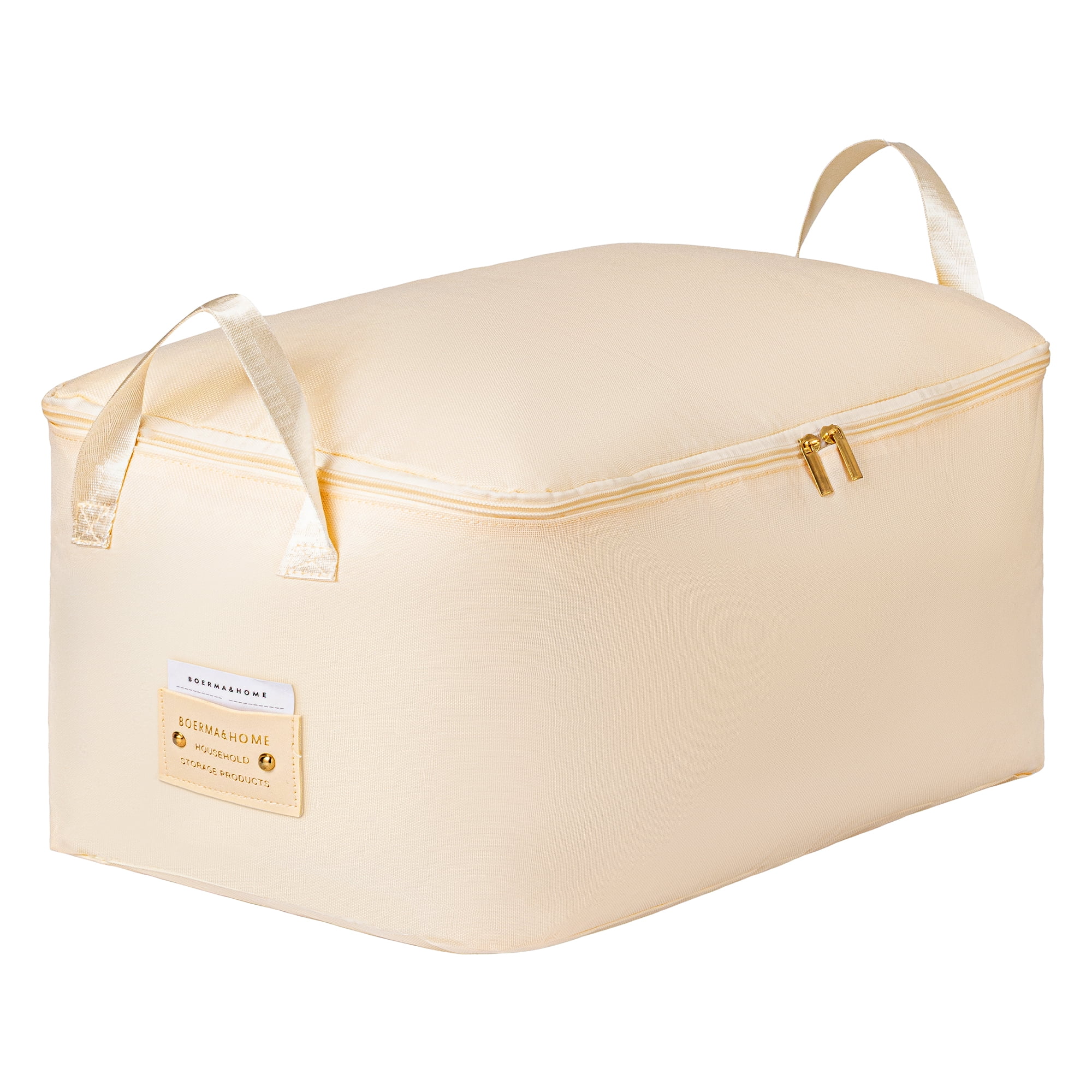 Unique Bargains Storage Bags with Handles for Organizing Bedroom Beige 11"x15.7"x7.9"