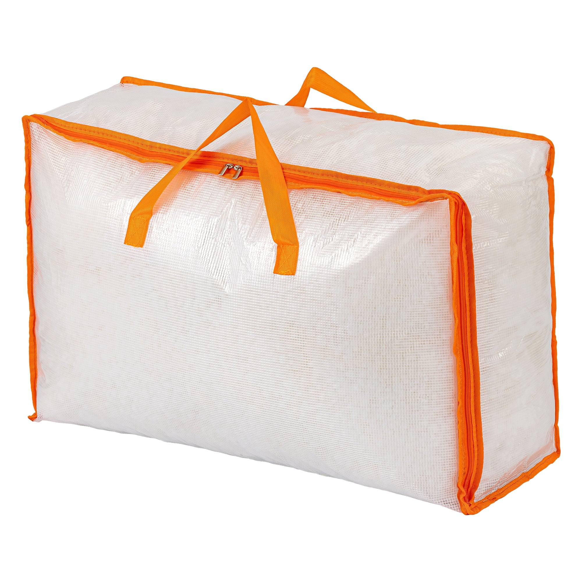 Unique Bargains Storage Bags with Handles for Organizing Clothing Orange 22.8"x8.7"x14.6"