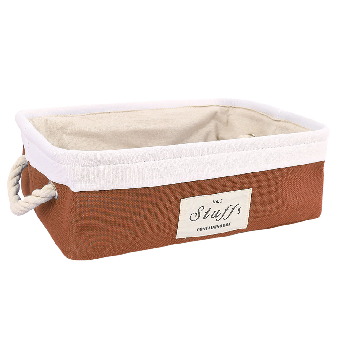 Storage Bin Basket Box Linen Fabric Organizer Drawer Container Household