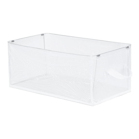 Unique Bargains Storage Bin with Handles Collapsible Storage Basket for Organizing Clothes