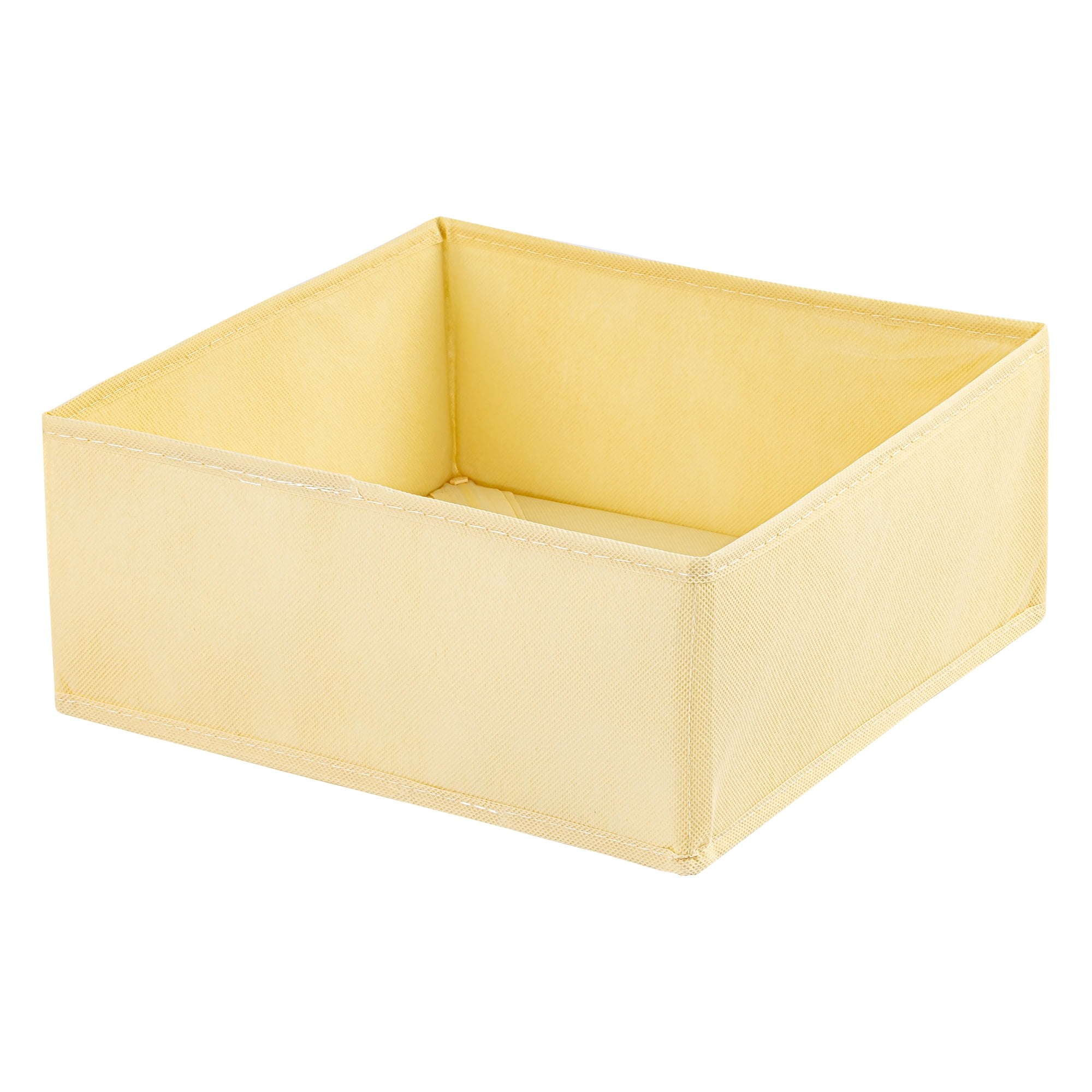 Unique Bargains Storage Bin with Zipper for Organizing Clothes Beige 11" x 11" x 4.7"