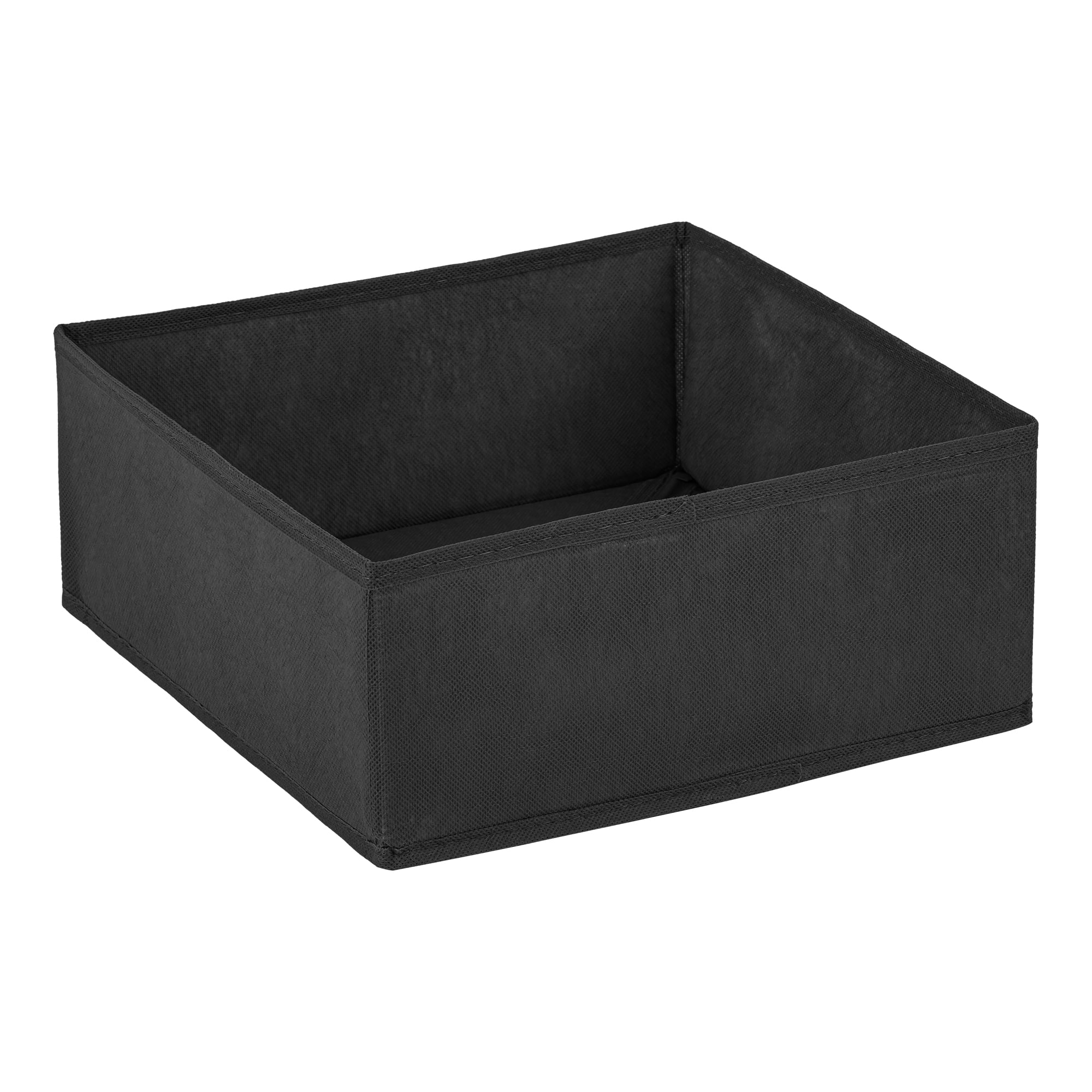 Unique Bargains Storage Bin with Zipper for Organizing Clothes Black 11" x 11" x 4.7"