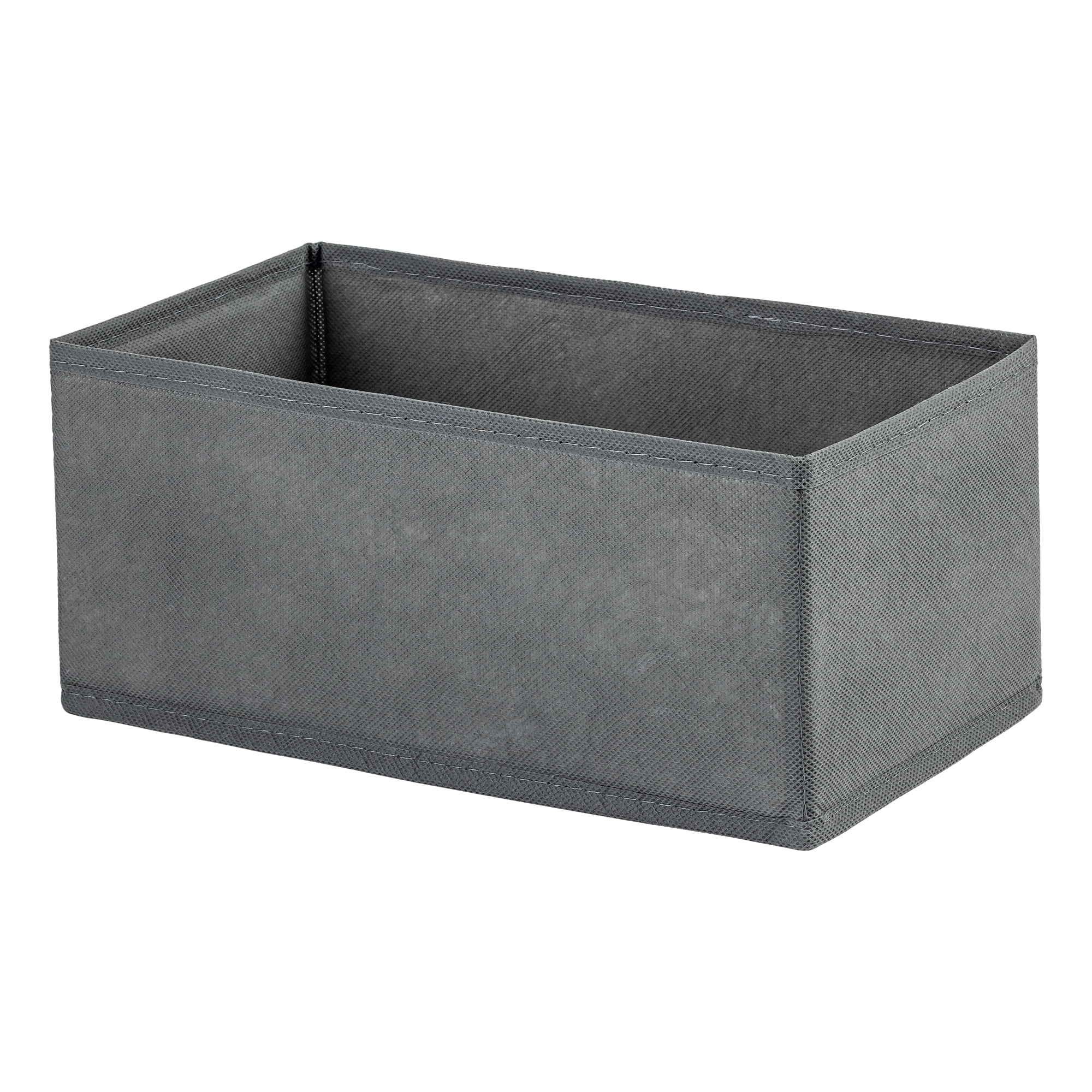 Unique Bargains Storage Bin with Zipper for Organizing Clothes Gray 11" x 5.5" x 4.7"