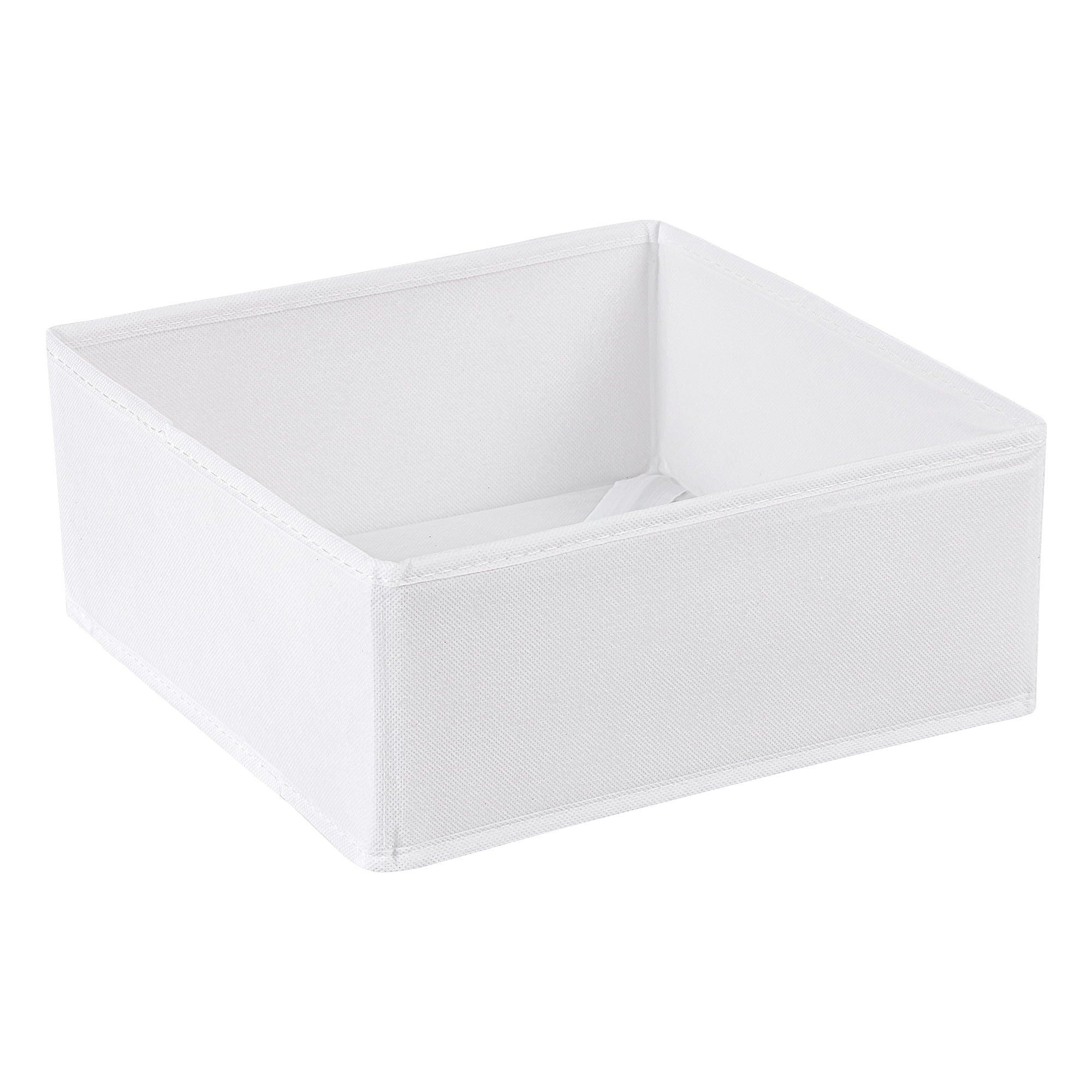 Unique Bargains Storage Bin with Zipper for Organizing Clothes White 11" x 11" x 4.7"