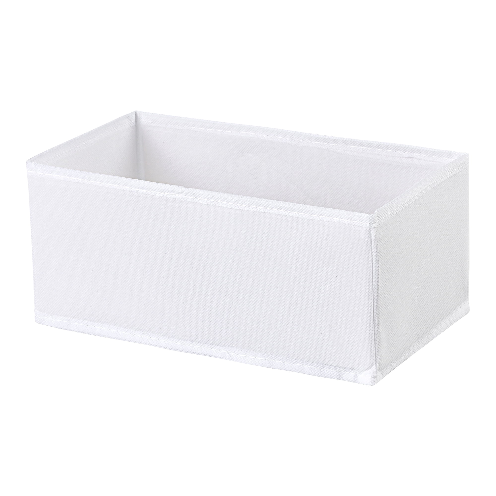 Unique Bargains Storage Bin with Zipper for Organizing Clothes White 11" x 5.5" x 4.7"