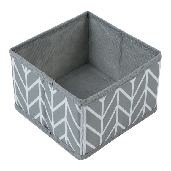 Unique Bargains Storage Bins for Closet Organizers Branch Patterned Gray 5.5"x5.5"x3.9"