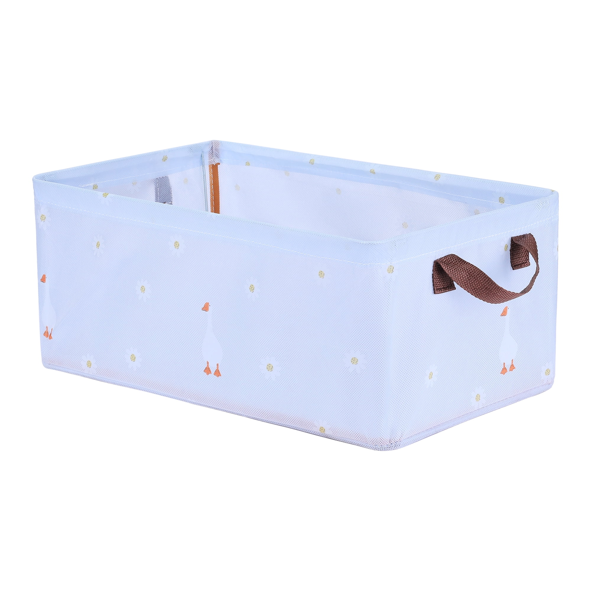 Unique Bargains Storage Cube, 1 Pack Fabric Storage Bins with Handles Blue