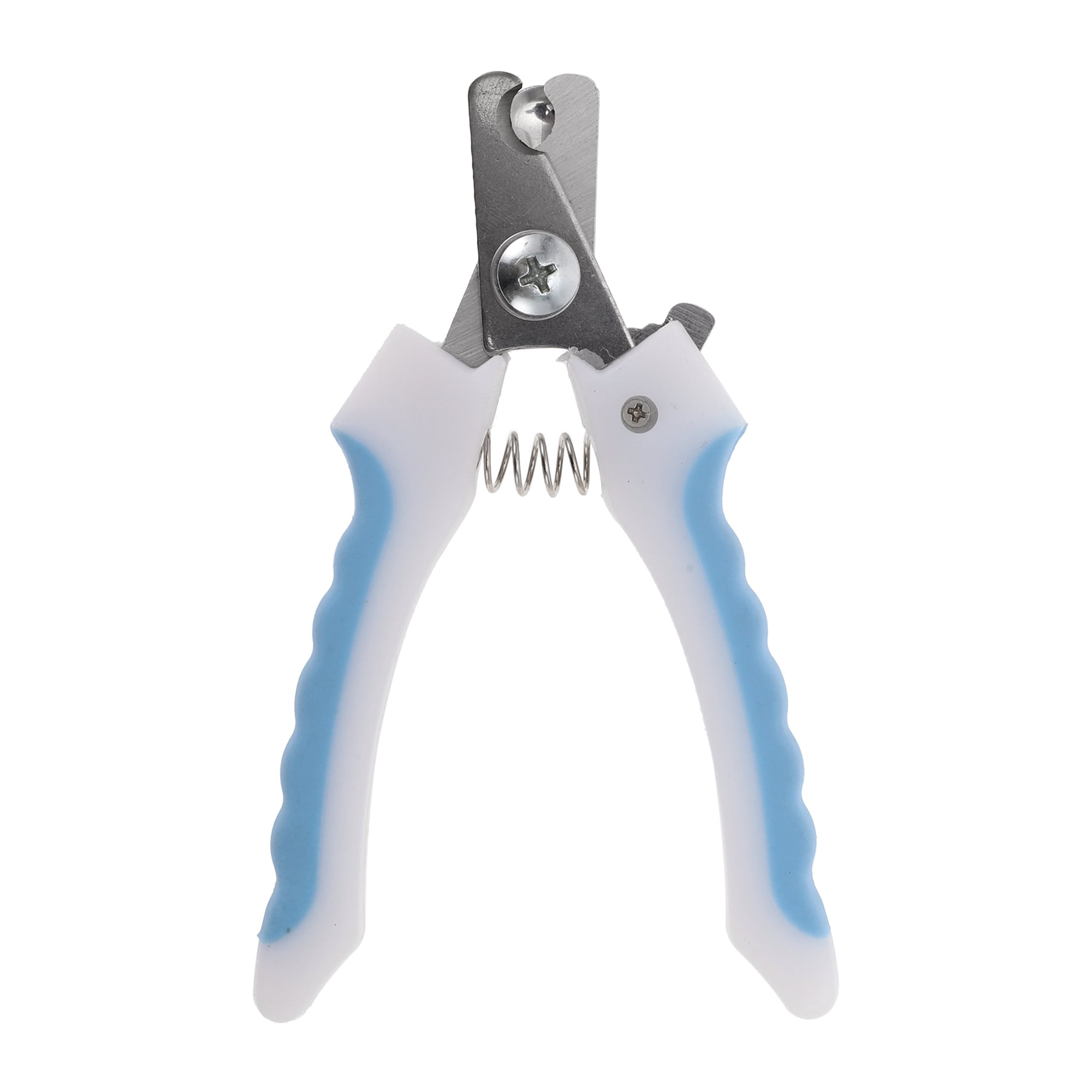 Unique Bargains Straight Handle Pet Nail Clippers 4.72"x2.76" 1 Pc Blue White