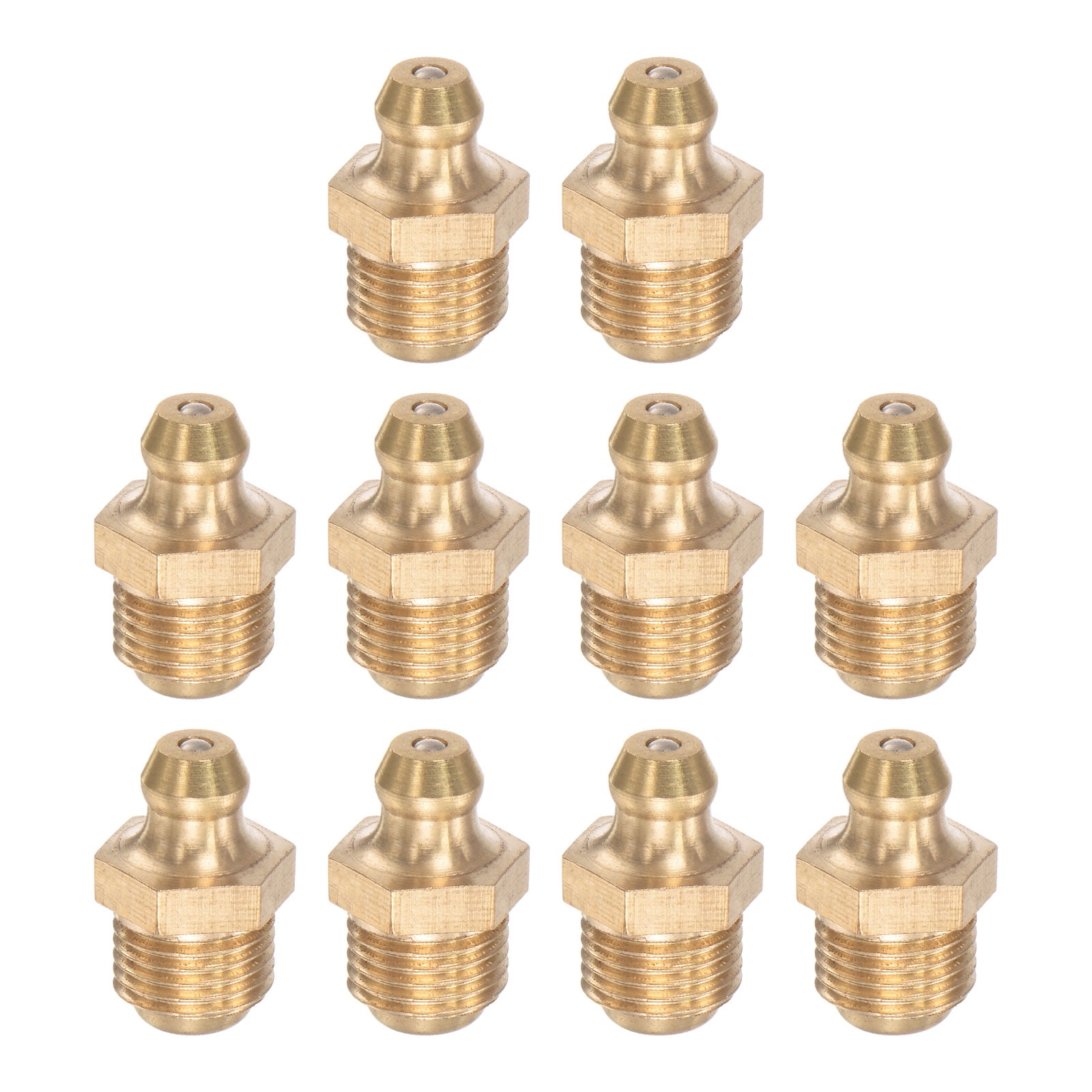 Unique Bargains Straight Hydraulic Grease Fitting for Lubrication of Equipment M10x1mm