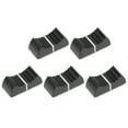 thumbnail image 1 of Unique Bargains Straight Slide Potentiometer Flat push Knob Insert Shaft 4x1.2mm Black White 5pcs, Plastic, 1 of 2