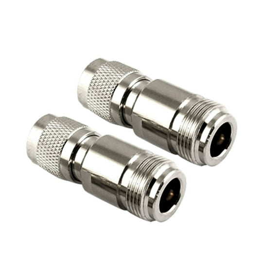 Unique Bargains Straight TNC Male Plug to N Type Female Jack RF Coaxial Adapter Connector 2Pcs