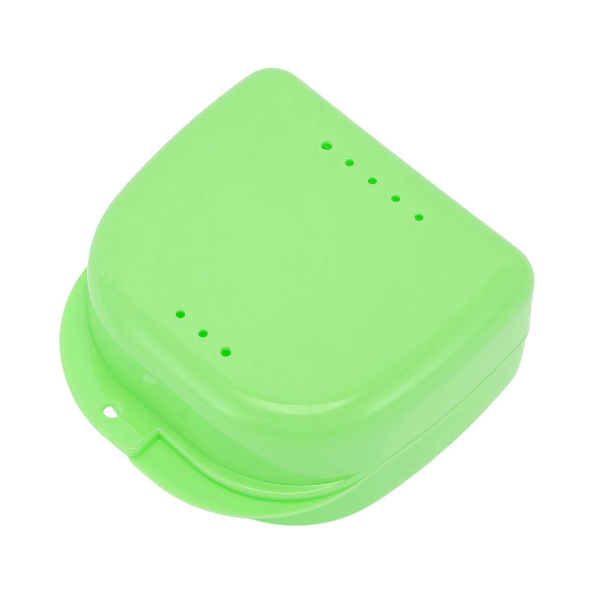 Unique Bargains Strapless Hole Portable Retainer Case Braces Box 1 Pc Cyan