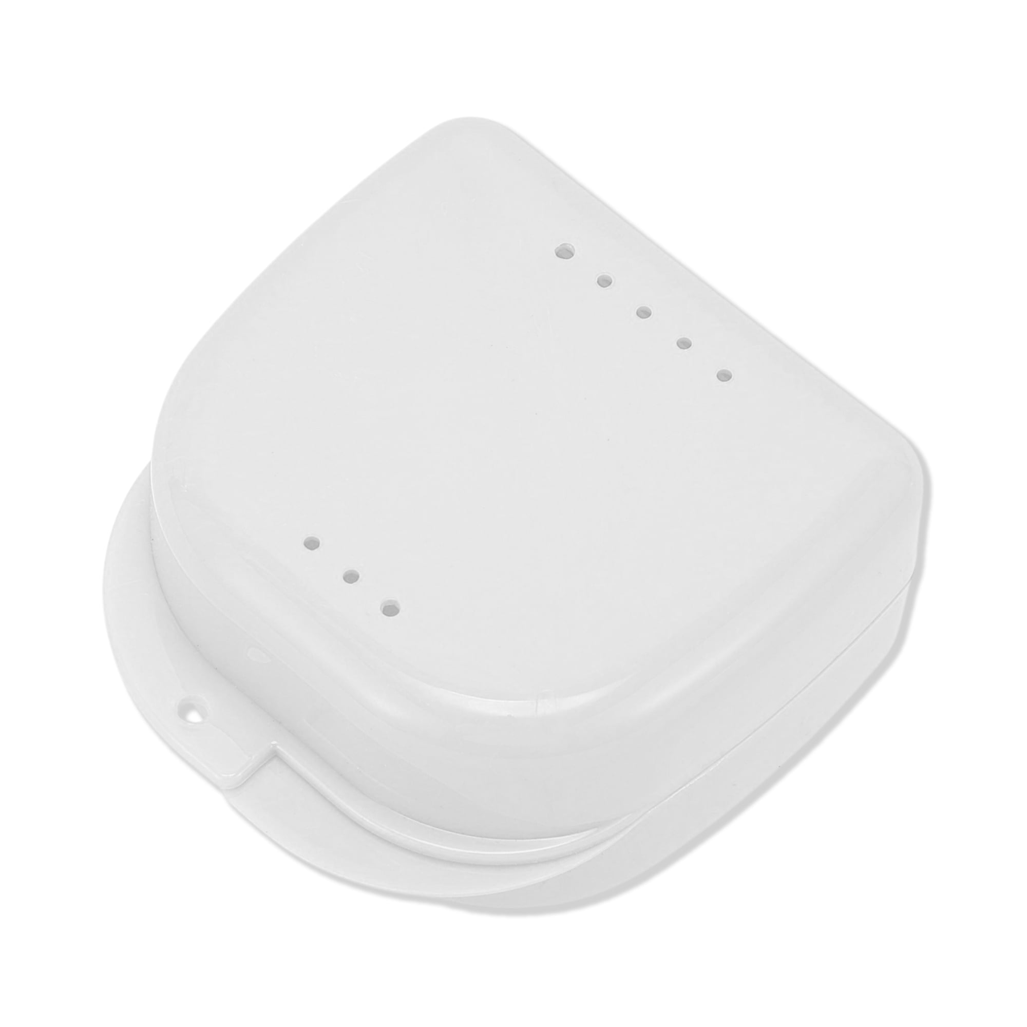 Unique Bargains Strapless Hole Portable Retainer Case Braces Box 1 Pc White
