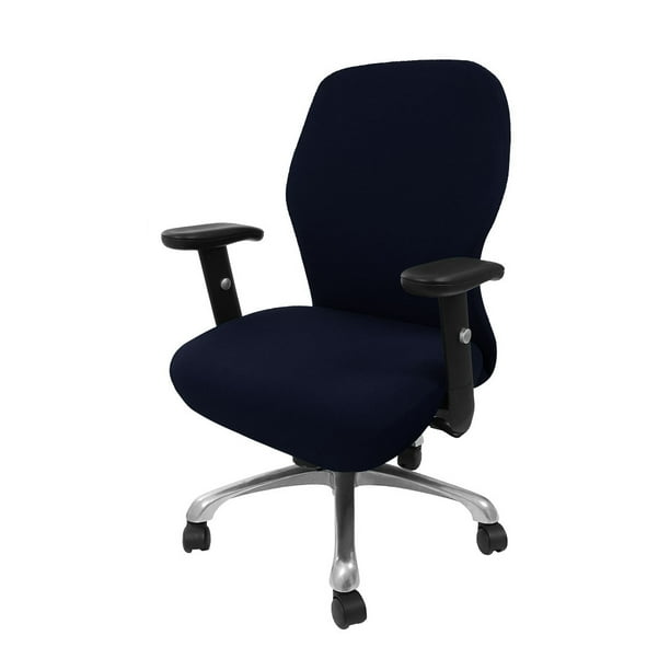 Unique Bargains Stretch Office Chair Cover Armchair Protector Slipcovers Navy Blue M Walmart Business Supplies