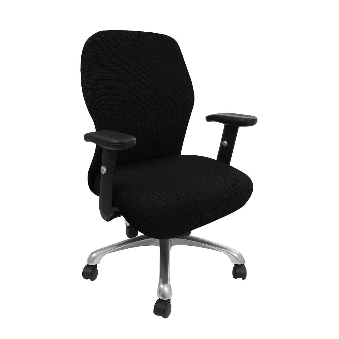 Unique Bargains Stretch Office Chair Cover Armchair Protector Slipcovers Black M