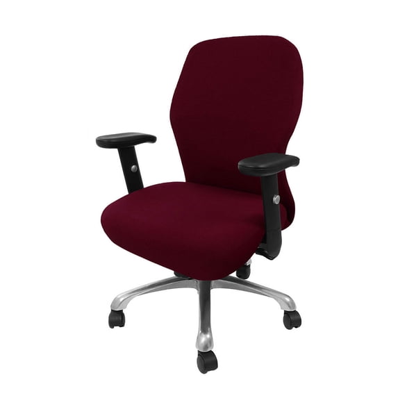 Unique Bargains Stretch Office Chair Cover Armchair Protector Slipcovers Burgundy M