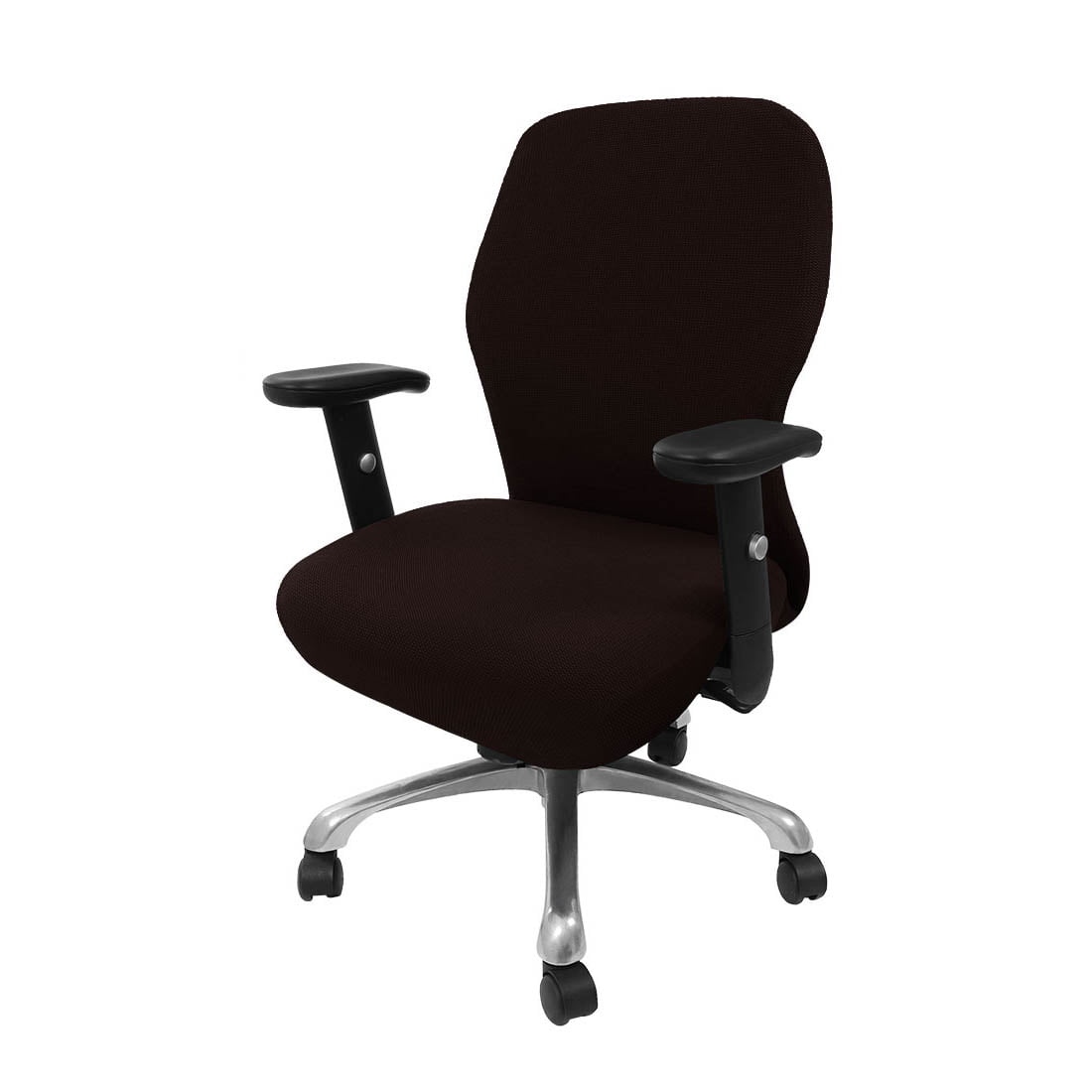 Unique Bargains Stretch Office Chair Cover Armchair Protector Slipcovers Coffee Color M