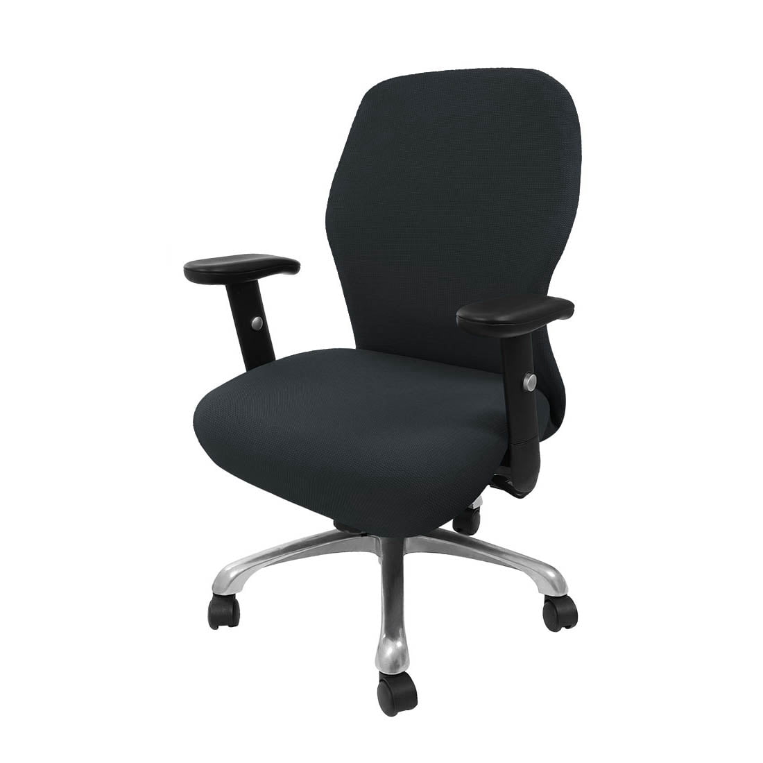 Unique Bargains Stretch Office Chair Cover Armchair Protector Slipcovers Gray M