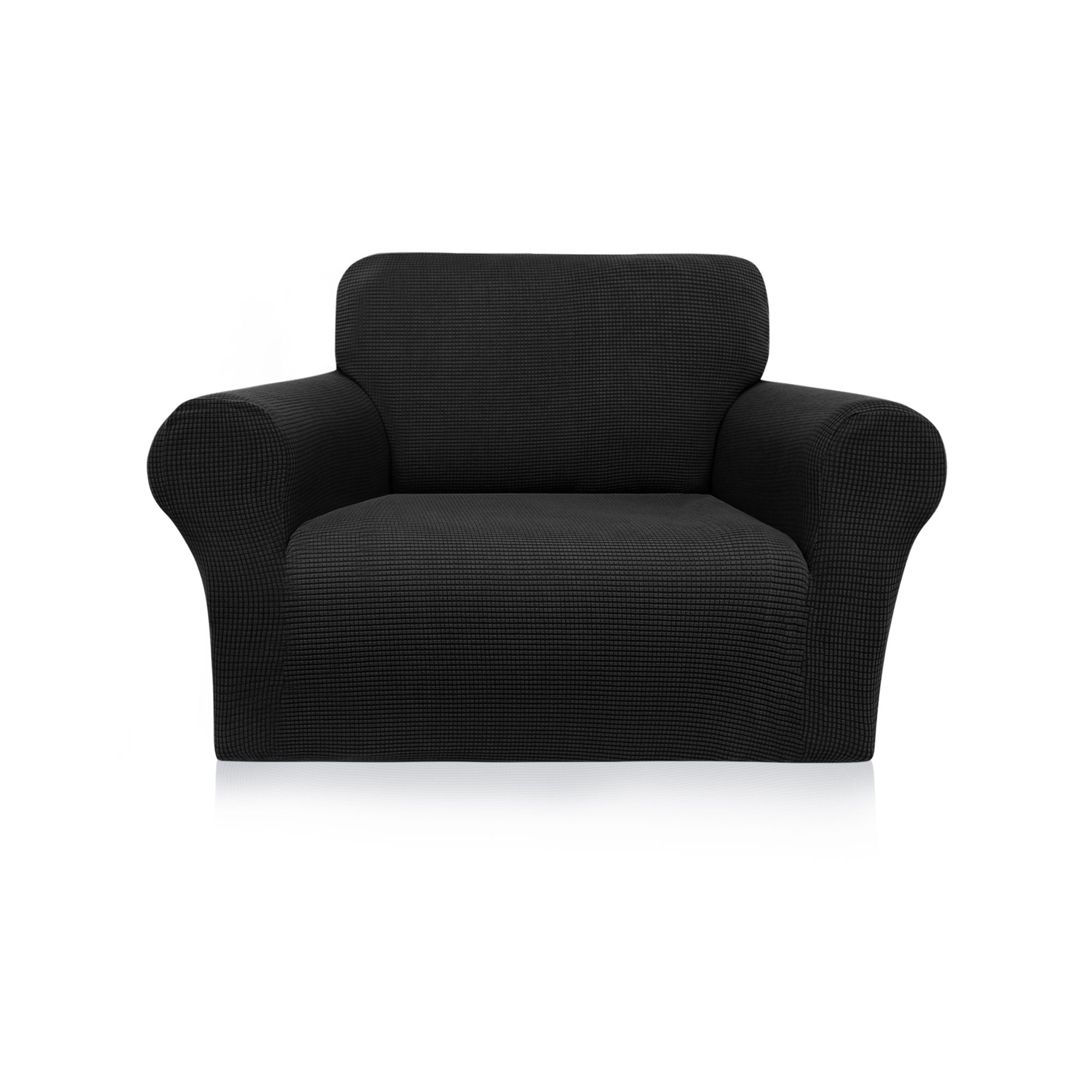 Unique Bargains Stretch Slipcover Washable Furniture Covers for Dogs Black Small