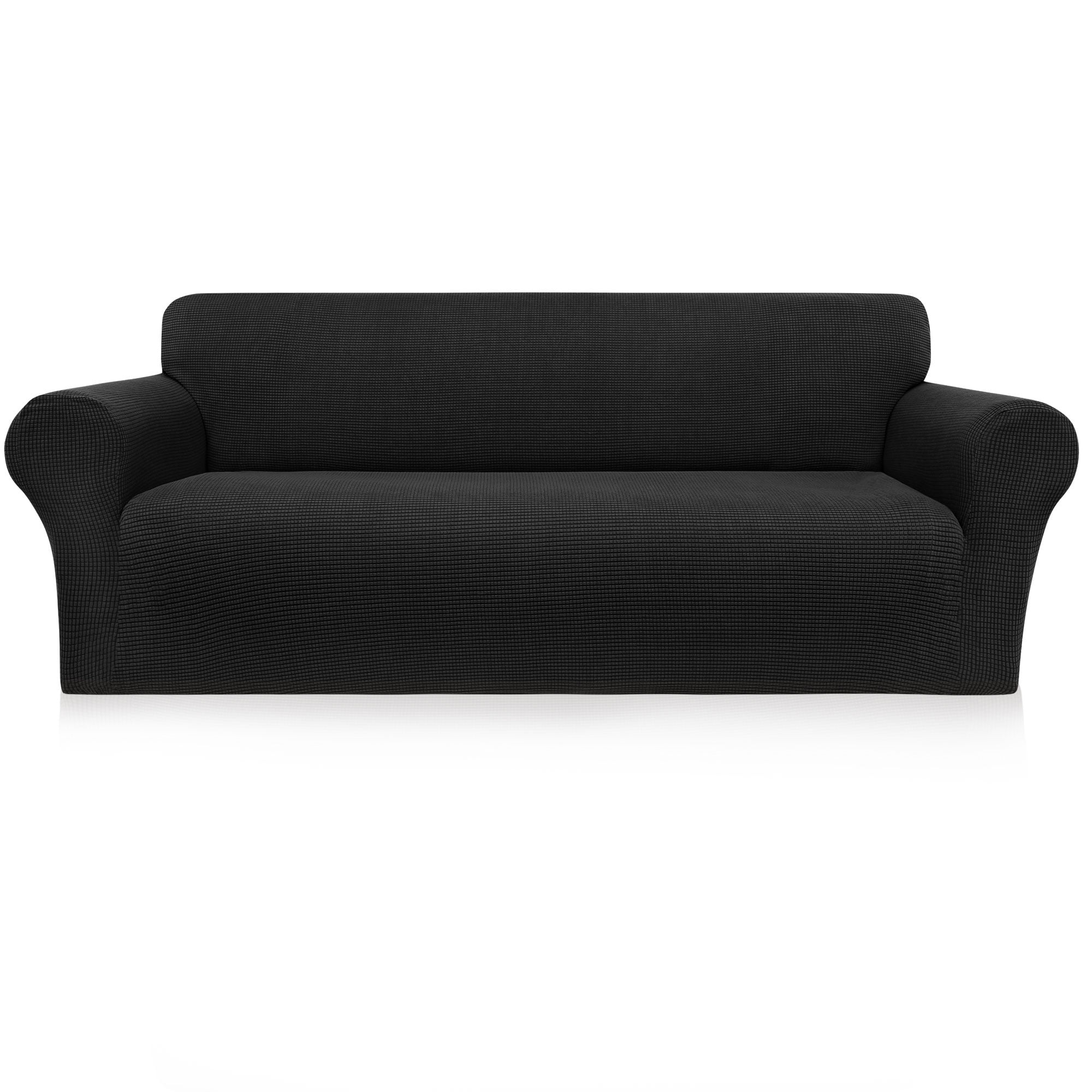 Unique Bargains Stretch Slipcover Washable Furniture Covers for Dogs Black X Large