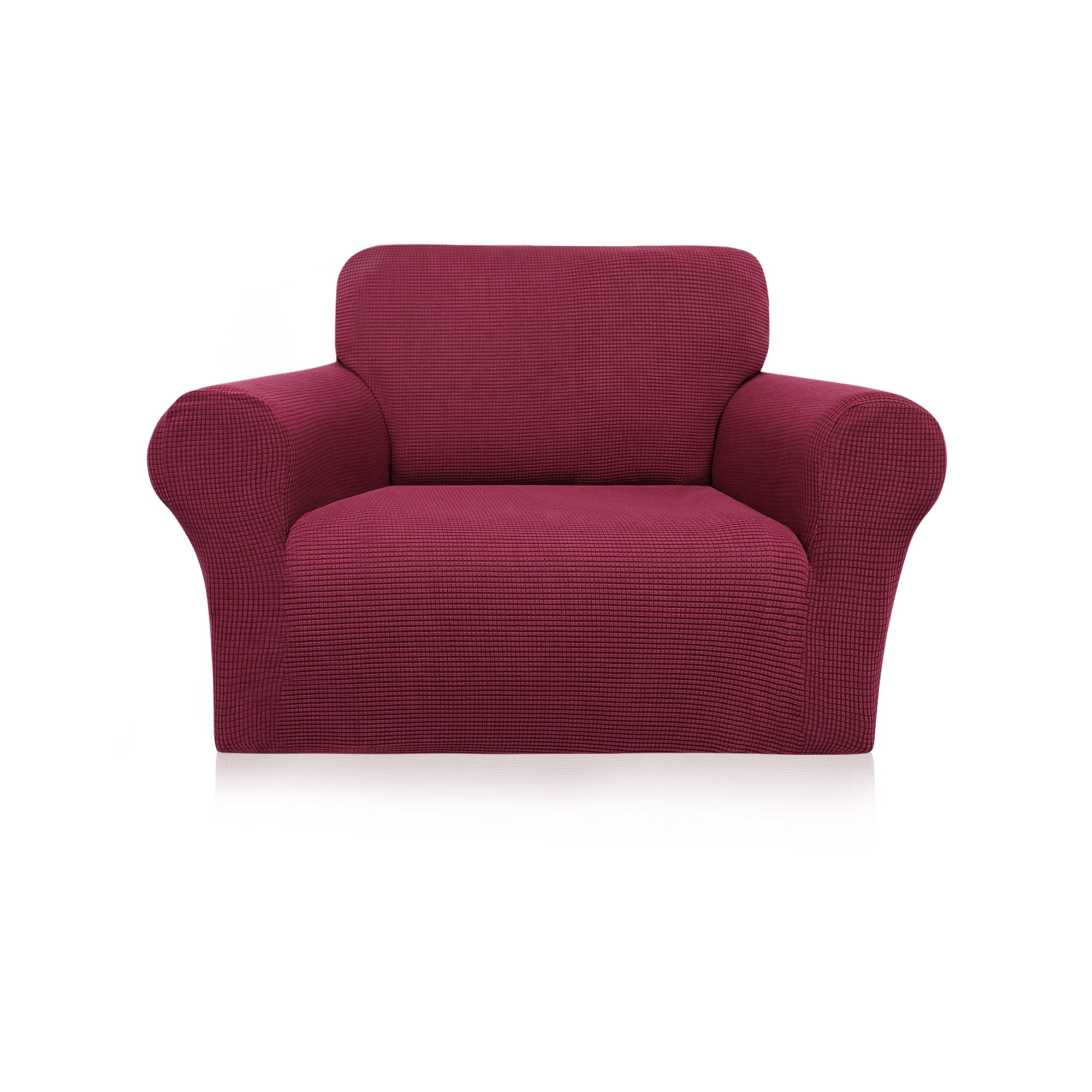 Unique Bargains Stretch Slipcover Washable Furniture Covers for Dogs Burgundy Small