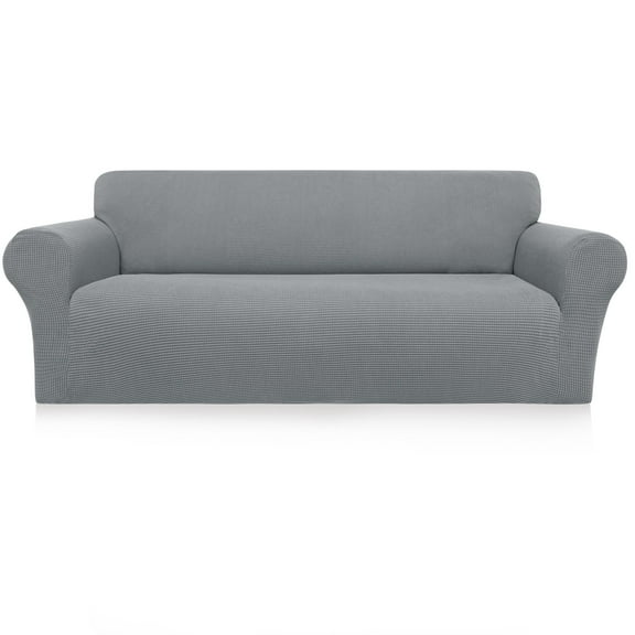 Unique Bargains Stretch Slipcover Washable Furniture Covers for Dogs Light Gray X Large