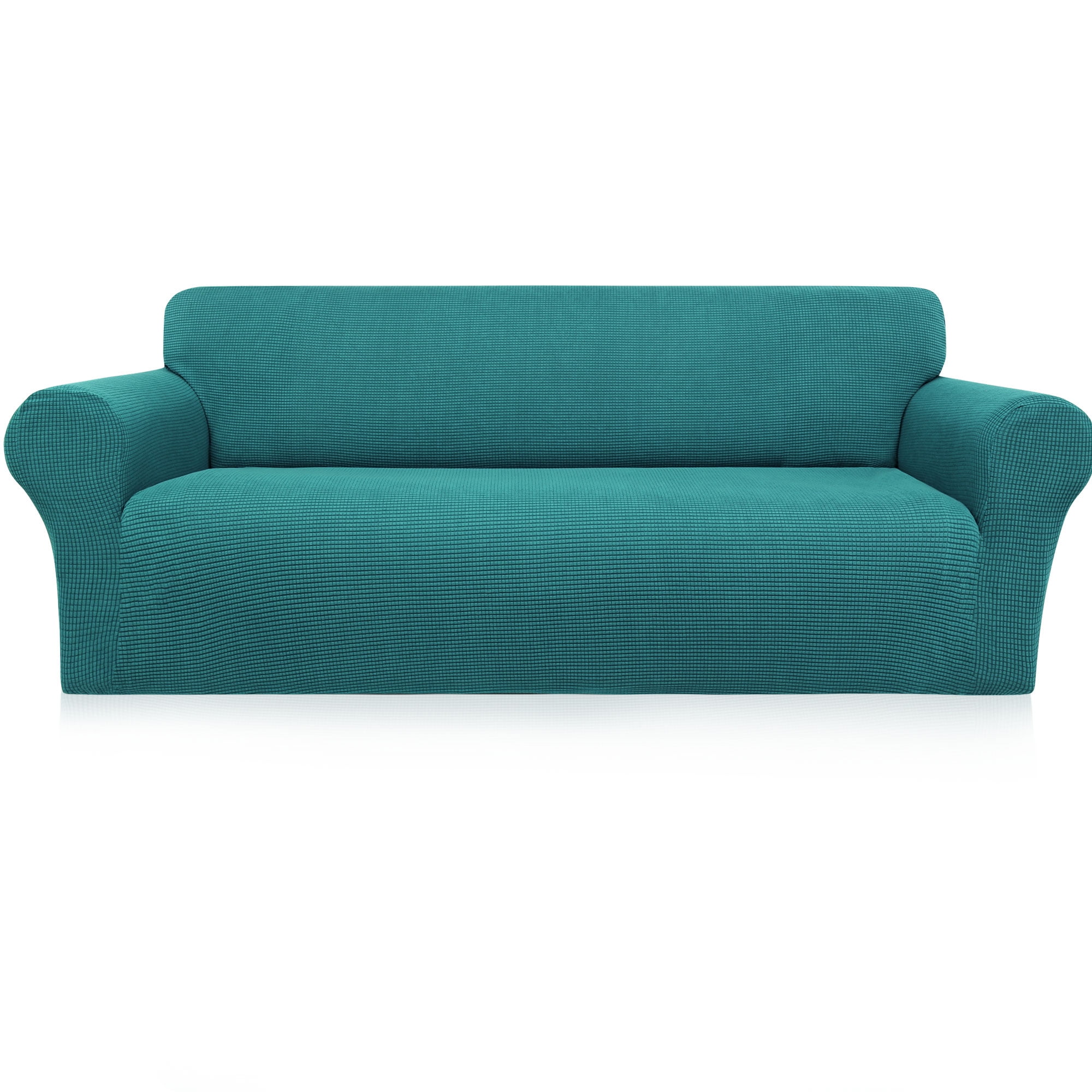 Unique Bargains Stretch Slipcover Washable Furniture Covers for Dogs Peacock Blue Large