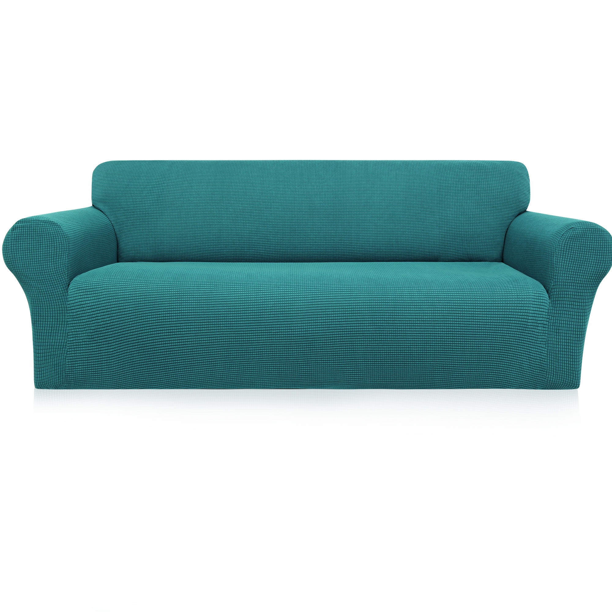 Unique Bargains Stretch Slipcover Washable Furniture Covers for Dogs Peacock Blue Medium