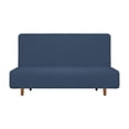 thumbnail image 1 of Unique Bargains Stretch Sofa Bed Polyester Couch Slipcover Without Armrests Blue 47"-59", 1 of 6