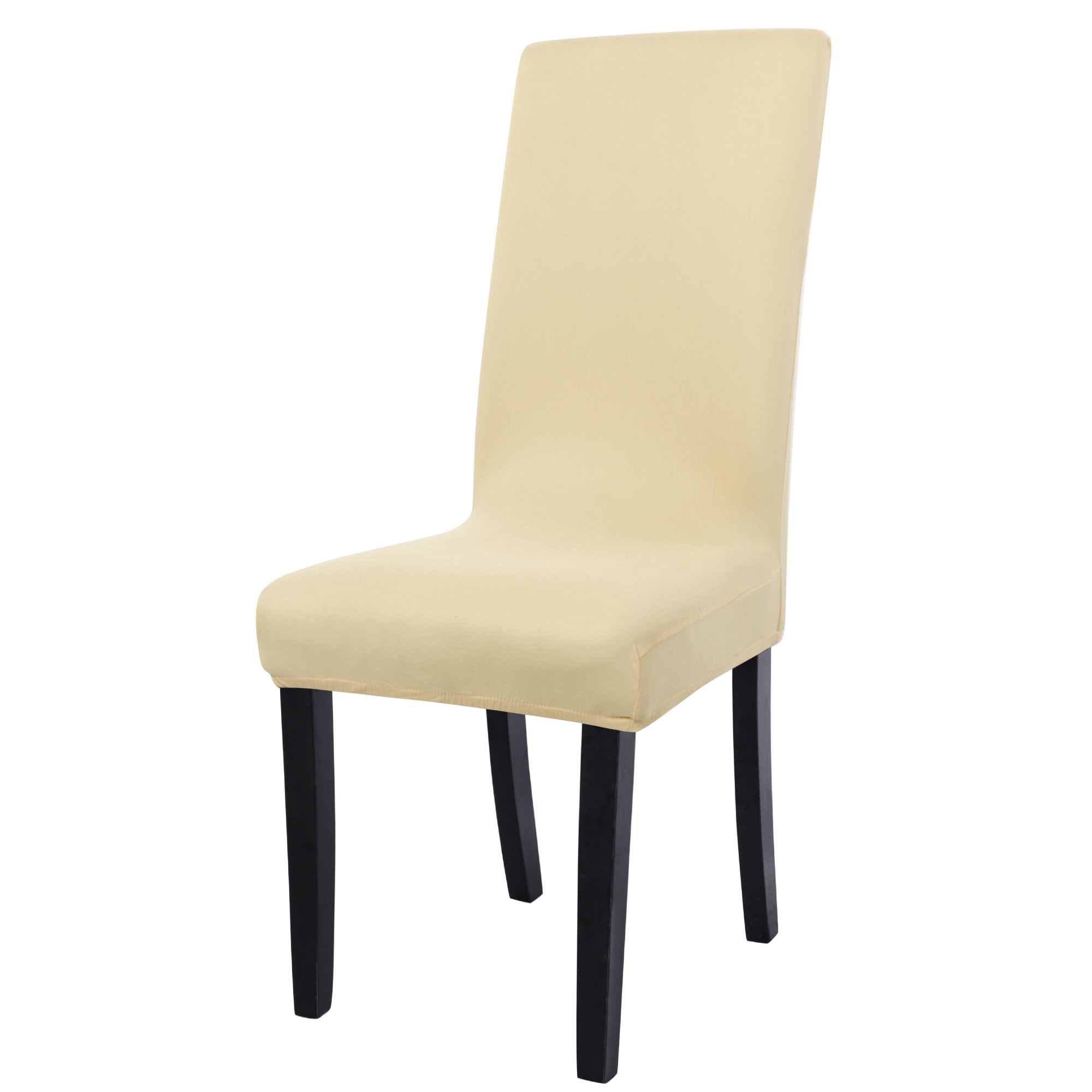 Unique Bargains Stretch Spandex Chair Cover for Dining Room Beige M