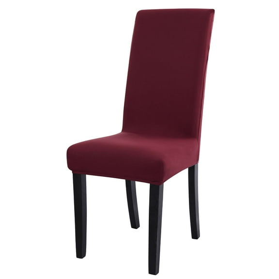 Unique Bargains Stretch Spandex Chair Cover for Dining Room Burgundy M