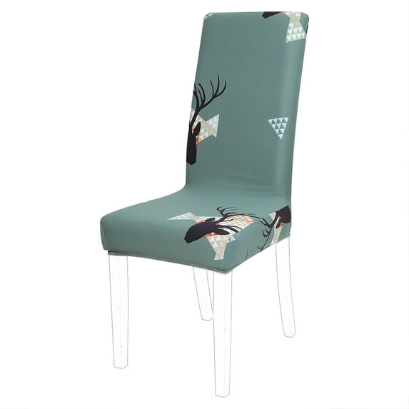 Unique Bargains Stretch Spandex Dining Chair Cover Set Green