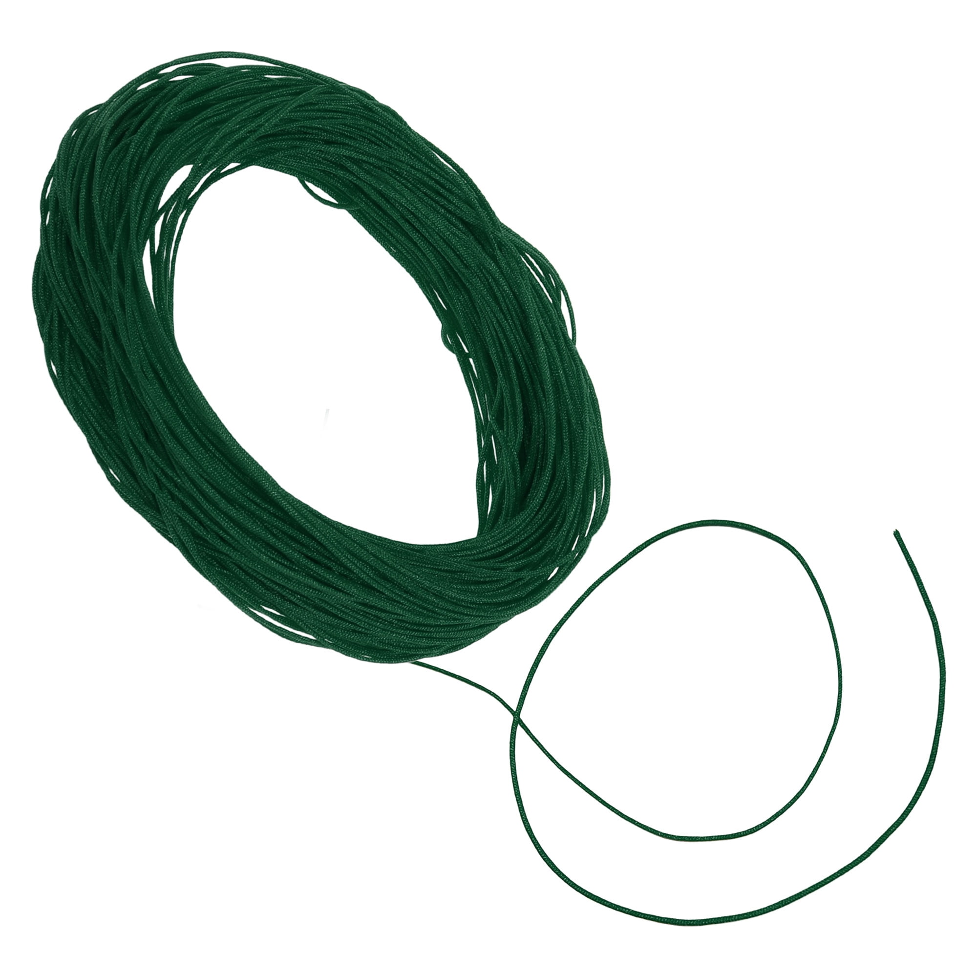 Unique Bargains String Polyester Cord for Sewing Crafts Dark Green
