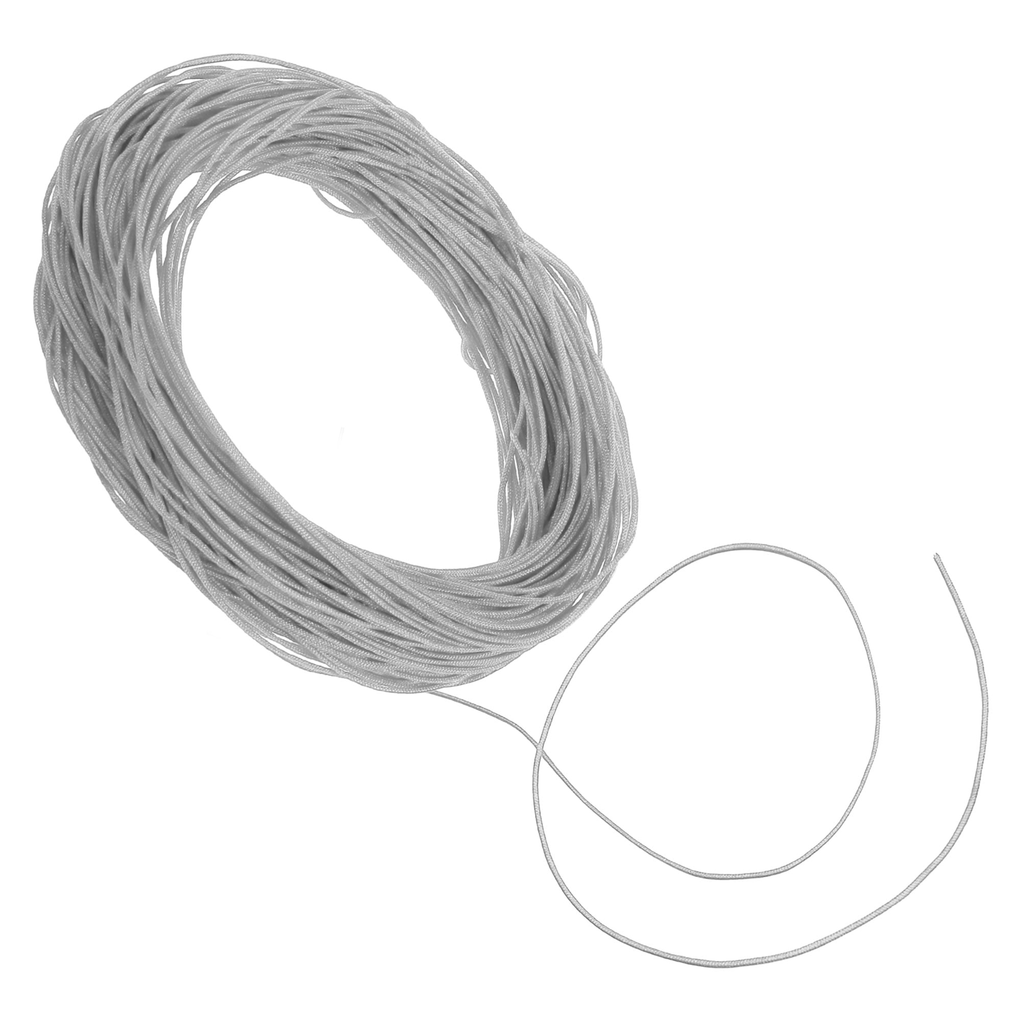 Unique Bargains String Polyester Cord for Sewing Crafts Light Gray