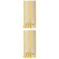 thumbnail image 1 of Unique Bargains Stripe Lightweight Absorbent Beach Towel 2 Pack Yellow 71"x40", 1 of 8